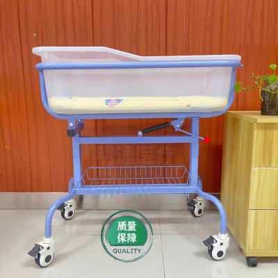 China Hospital / Home Infant Steel Pediatric Baby Cart Baby Carriage Children's Cribs For Newborn Baby for sale