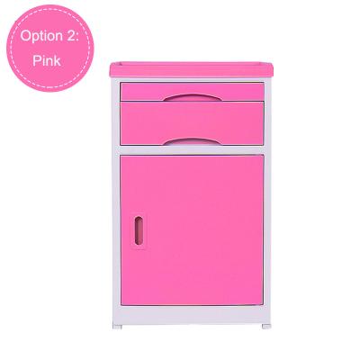 China Chinese High Quality Hospital Table With Drawer And Cupboard Hospital ABS Bedside Cabinet Medical Locker for sale