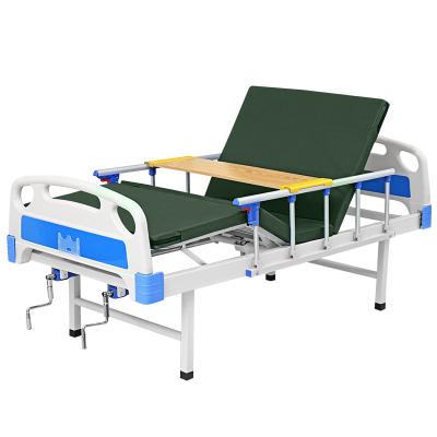 China Used In Medical Hospital Hospital Furniture Bed Use In Ward Manual 2 Crank Two Functions Hospital Bed for sale