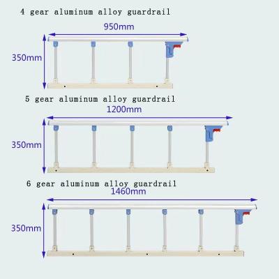 China All spare parts are metal bed guardrail switch accessories iron connector side rail hospital bed stainless steel guardrail for sale