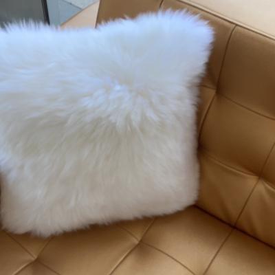 China 2021 Sale 2021 Long Hair Color Sheepskin Fur White Plaid Blanket Warm White Cute Wool Eco-friendly Lamb Material for sale