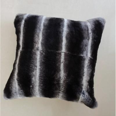 China 2021 CLASSIC Fashion Fur Cushion Cover Soft Home Decor Pillow Covers Fuzzy Rabbit Fur Plaids for sale