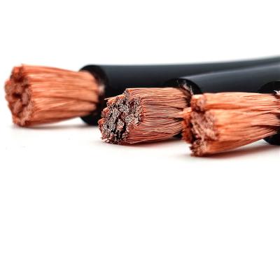 China Industrial Single 50mm Copper Core Rubber Sheathed Welding Cable for sale