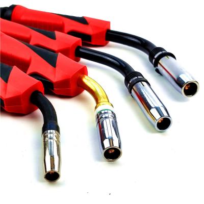 China 24AK MIG CO2 Torch With 3M 4M 5M Cable Length Air Cooled Full Torch 0.6-1.0mm Euro Connector for sale