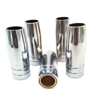 China MIG torch 25AK gun nozzle welding factory specializing in producing Binzel type 25AK gas nozzle for welding torch for sale