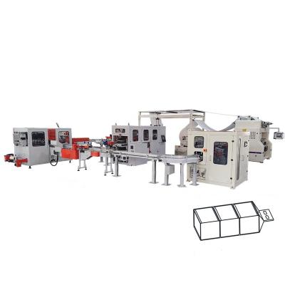 China Hotels CE New Design Full Automatic Package Facial Tissue Making Machine Production Line for sale