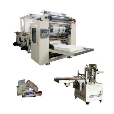 China Factory Box-drawing and Facial Tissue Paper Folding Packing Machine for sale