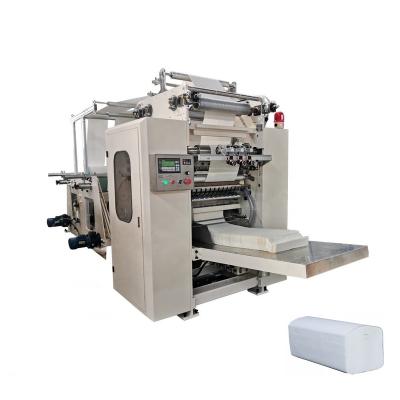 China Hotels Automatic V Folded Hand Towel Embossing Facial Tissue Paper Processing Machine for sale