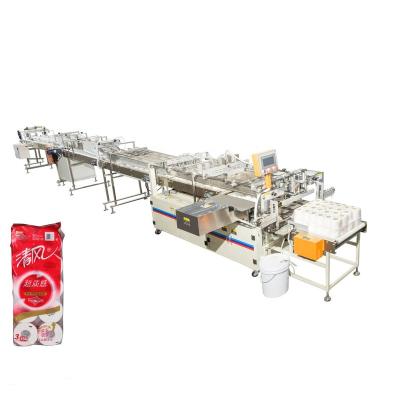 China Hotels CE China Supplier Small Semi Automatic Multi Function Toilet Paper Roll Paper Product Wrapping Machinery for sale