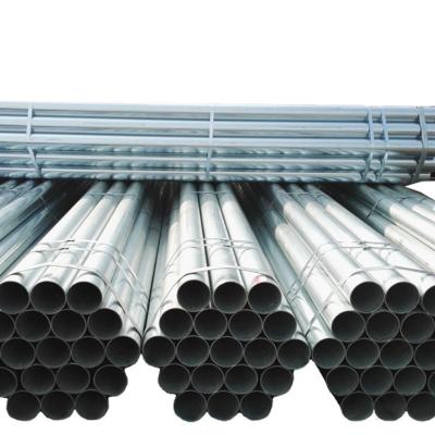 China Liquid Pipe Hot Dipped Galvanized Round Tube A36 A53 ST37 ST37-2 Galvanized Seamless Steel Pipe for sale