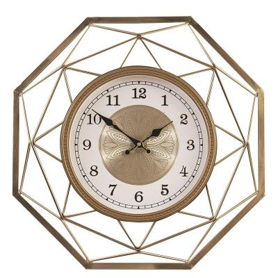 China Antique Style 12 inch vintage round metal creative customized clock Amazon hot sale antique home living room decoration digital wall clock for sale