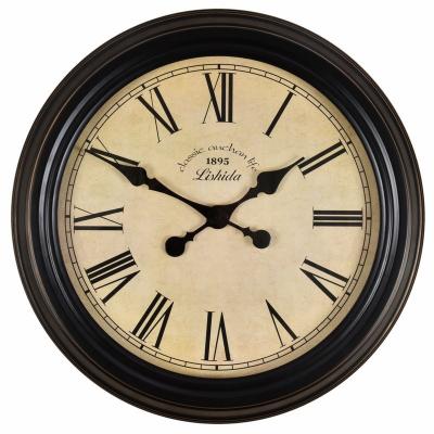 China Antique Style 60cm large wall clock in living room European style retro silent wall watch nostalgic creativity American style clock wall clock for sale