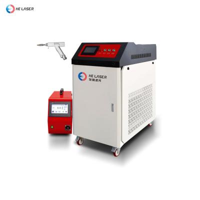 China Hotels HE Steel Handheld Laser Fiber Laser Welder 1000W Laser Welding Machine For Stainless Steel Aluminum for sale