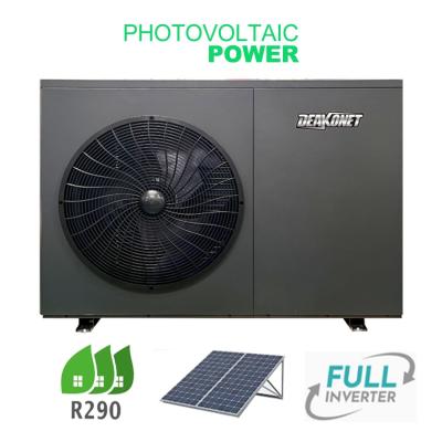 China Deakonet 15kw Solar Power PV Panel R290 DC Inverter Monoblock Air to Water Heat Pump for sale