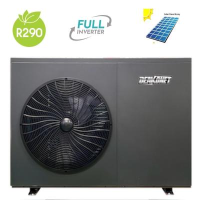 China Deakonet Solar Power High Temp R290 Heating Cooling Hot Water DC Inverter Monoblock Air to Water Heat Pump 15kw for sale