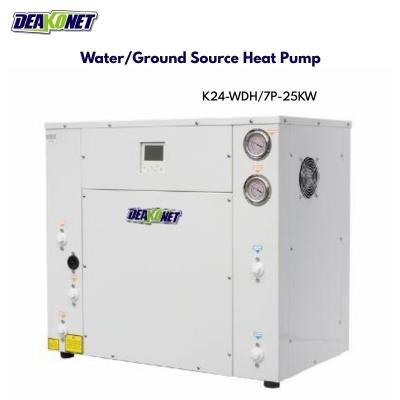 China G1 25kw DC Inverter Water to Water Ground Source Geothermal Heat Pump for sale