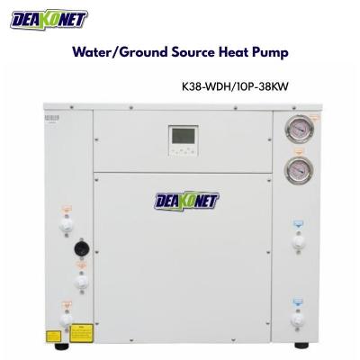 China G1 38kw DC Inverter Water to Water Ground Source Geothermal Heat Pump for sale