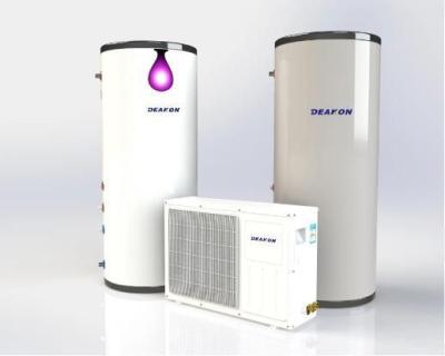 China Deakon B1--5.6kw Spilt Inverter Heat Pump Water Heater with 100L Storage Tank for sale