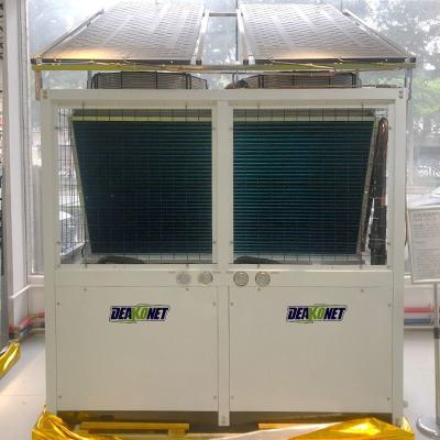 China 73kw Dual Source Commercial Evi Air to Water Heat Pump with Solar Panel Heat Exchanger (-30C Application) for sale