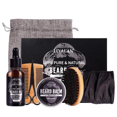 China Newly Arrival Best Selling Beard Cleaning Kit For Men Grooming Care Beard Care Balm Growth Oil Regeneration à venda