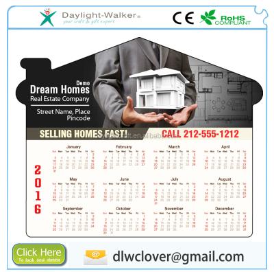 China Form Advertising Refrigerator 6x4.75 Home Customs Office To Form Magnetic Real Estate 2020 Paper Calendar for sale