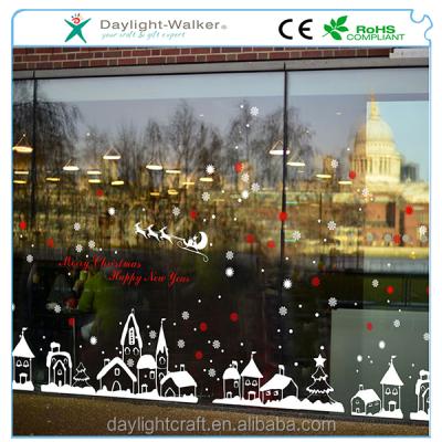 China Wholesale WALL STICKER Window Decal Merry Christmas Snowflake Wall Sticker for sale