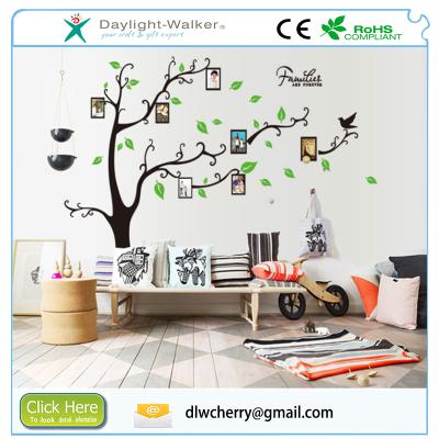 China High Quality Colorful Custom WALL STICKER Photo Frame Family Tree Vinyl Decal for sale