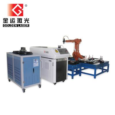 China Robot arm laser welding machine for aluminum pipe and sheet XJG-2400 for sale