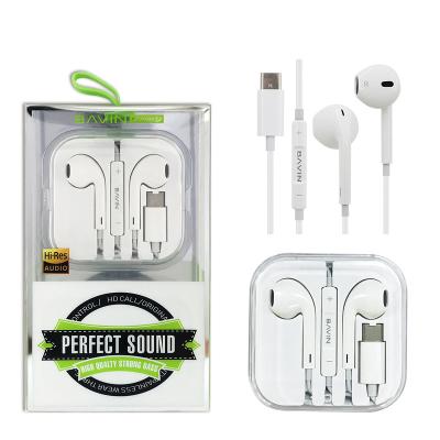 China Sound Perfect BAVIN HX833 Wired Headphone IOS Cable Highly Compatible Stereo Sound Connect 3.5mm Jack /ios Jack / Type-C Jack for sale