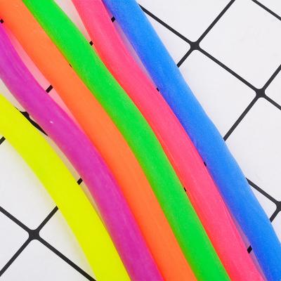 China New and special simulation music lala noodle children's gift gift of large tension TPR noodle TPR tension decompression rope for sale