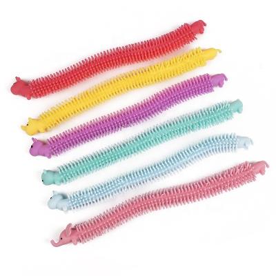 China Pull Up Hot Selling Soft TPR Trigger Bracelets Animals Stretch String To Wiggle Sensory Toys Stretchy String Bracelets Toys For Kids for sale