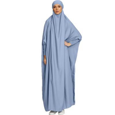 China New Dubai Arabic Soft Abaya dresses 10 colors long Eid Dress Women Prayer Dress with hijab for muslim women for sale