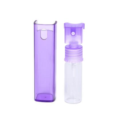 China New Style 10ml BEAUTY PACKAGING Colorful Sprayer Bottle Plastic Perfume Square Spray Bottle for sale