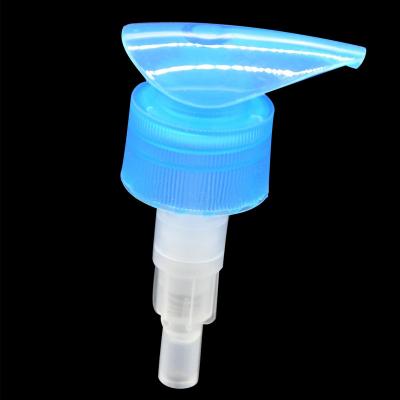 China New Style Non Refillable Lotion Dispenser Pump Blue Plastic Lotion Pump 28/410 for sale