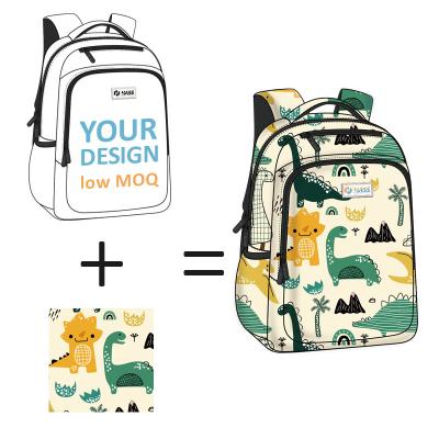 China Custom Waterproof Primary Grade Printing Children And Boy Backpack With Lunch Set For Teen Girls School Bags for sale