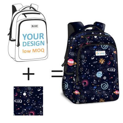 China Custom Logo Fashion Waterproof Kids Teenager Waterproof School Backpack Student Bags for Boys and Girls for sale