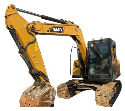 China 7 Ton Cheap Used Sany SY75C Mini Excavator Backhoe Hydraulic Crawler Excavator For Sale 0.28m² ³ for sale