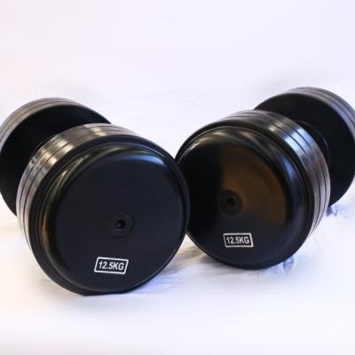 China High Quality Custom Cast Rubber Dumbbell Abrasion Resistance Dumbbell Home Fitness Equipment for sale