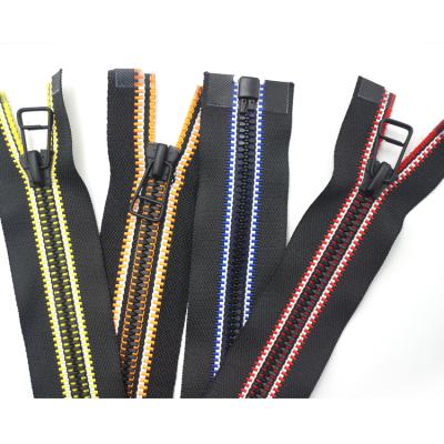 China Other Eco - Friendly Low Price Fabric Resin Zipper Plastic Long Chain Zipper For Clothing Bags Zipper for sale