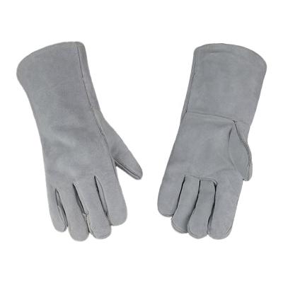 China Hot Sale Argon MIG Arc Tig Leather Welding Gloves Anti-Slip Ce Goatskin Cowhide Welder Hand Work Safety for sale