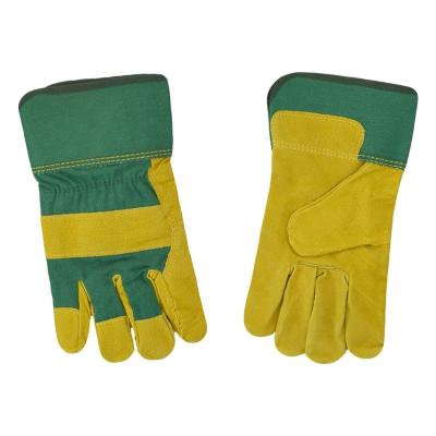 China Anti-Slip Custom Multi Color Leather Goal Welding Gloves Esd Safety Gardening Gloves for sale