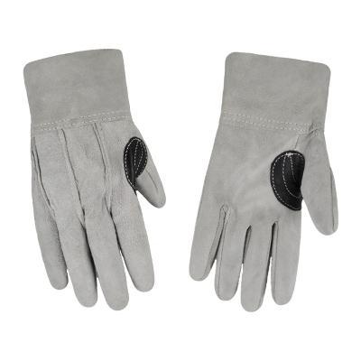 China Anti-slip high quality durable cow split leather hand work protective gloves hot sale products for sale