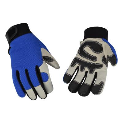 China Soft Leather Back Goatskin Spandex Goatskin Quality Waist Waist Safety Leather Gloves for sale