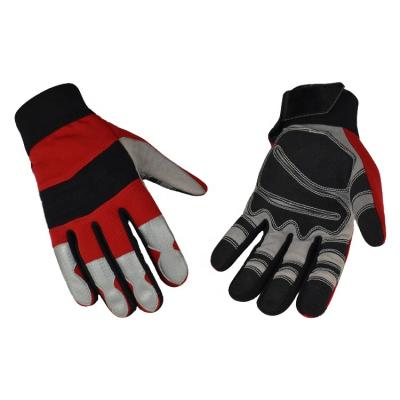 China Soft High Quality Synthetic Leather Five Fingers Anti Slip Safety Gloves For Work for sale