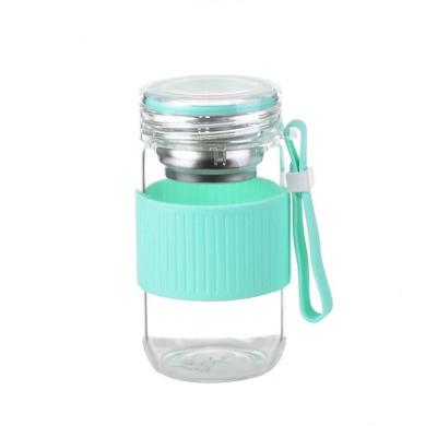 China Fashion Sustainable Student Portable Tea Cup / Single Hand Bottle With Lid With Tea Leak For Gift Cup for sale