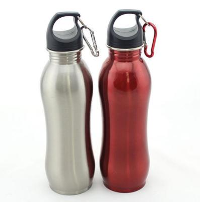 China Sustainable High Quality Simple Stainless Steel Water Bottle With Buckle / Sport Stainless Steel Water Bottle for sale