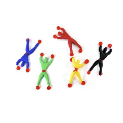 China Cartoon Creative Wall Spiderman Sticky Toy/High Quality Sticky Spiderman MIYA 654 for sale