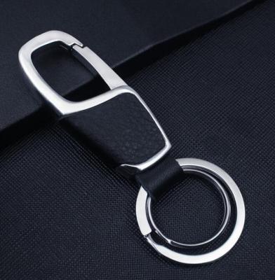 China Gift Luxury Metal Waist Leather Key Buckle/Men's Key Chain/Holder Key Ring for sale