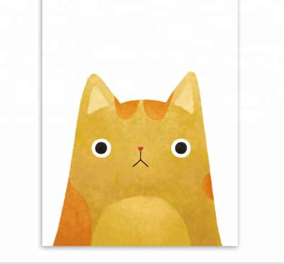 China Modern cute sticker decorative explosion cat avatar poster/kids room decoration animal painting for sale