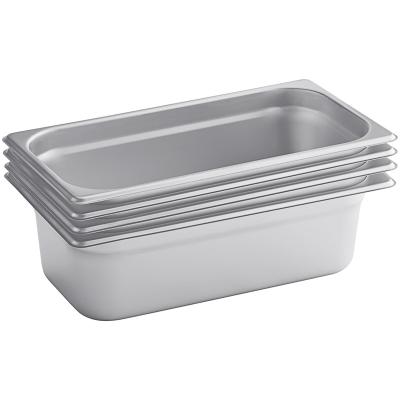 China Eco-friendly Hotel Buffet GN Gastronorm Steam Table Pans Container Stainless Steel Food Pan Container 304 Stainless Steel GN Casserole for sale